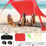 Auvent de plage, tente de plage, ombrage Pop Up, 300x300x200cm, abri solaire Portable, installation facile, pour Camping en plein air familial, pêche