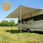 your GEAR Caravan Cotton Tarp TC 450 x 240 Auvent de caravane avec mâts, auvent de soleil en coton