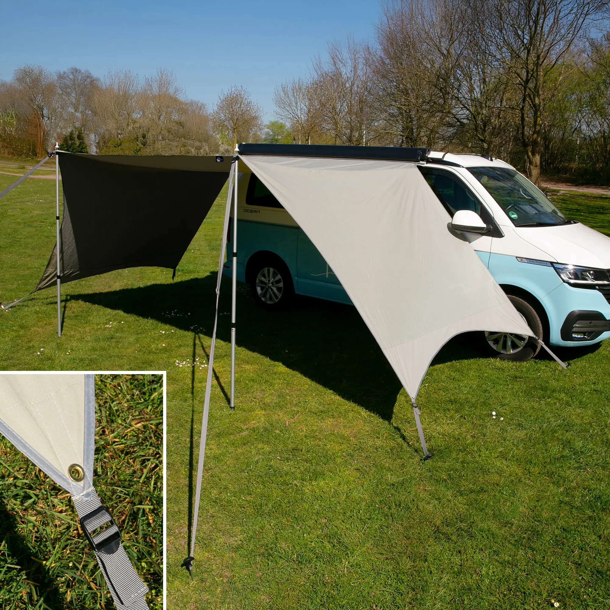 auvent-van-009kdn.webp your GEAR Tropea TC Auvent van UV 50+ Tarp coton voile d'ombrage pour fourgon et camping car – Image 1