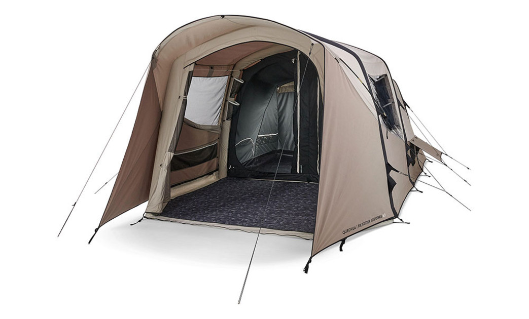 quechua-tente-719hge.jpg Avis Quechua Tente Airseconds Polycoton 4.2 Tente légère simple paroi / Tarp pour le bivouac : test, prix – Image 1