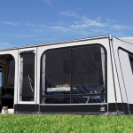 Store à pochette avec auvent 495 x 300 cm Rolli Plus Ambiente Special pour lit de pavillon caravane Wigo