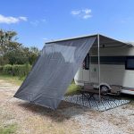 SHADEPLUS Pare soleil pour camping car, store universel avec un diamètre de 4,8 mm et 6,8 mm, parois avant Sunblocker avec kits complets de 2,2 m x ...