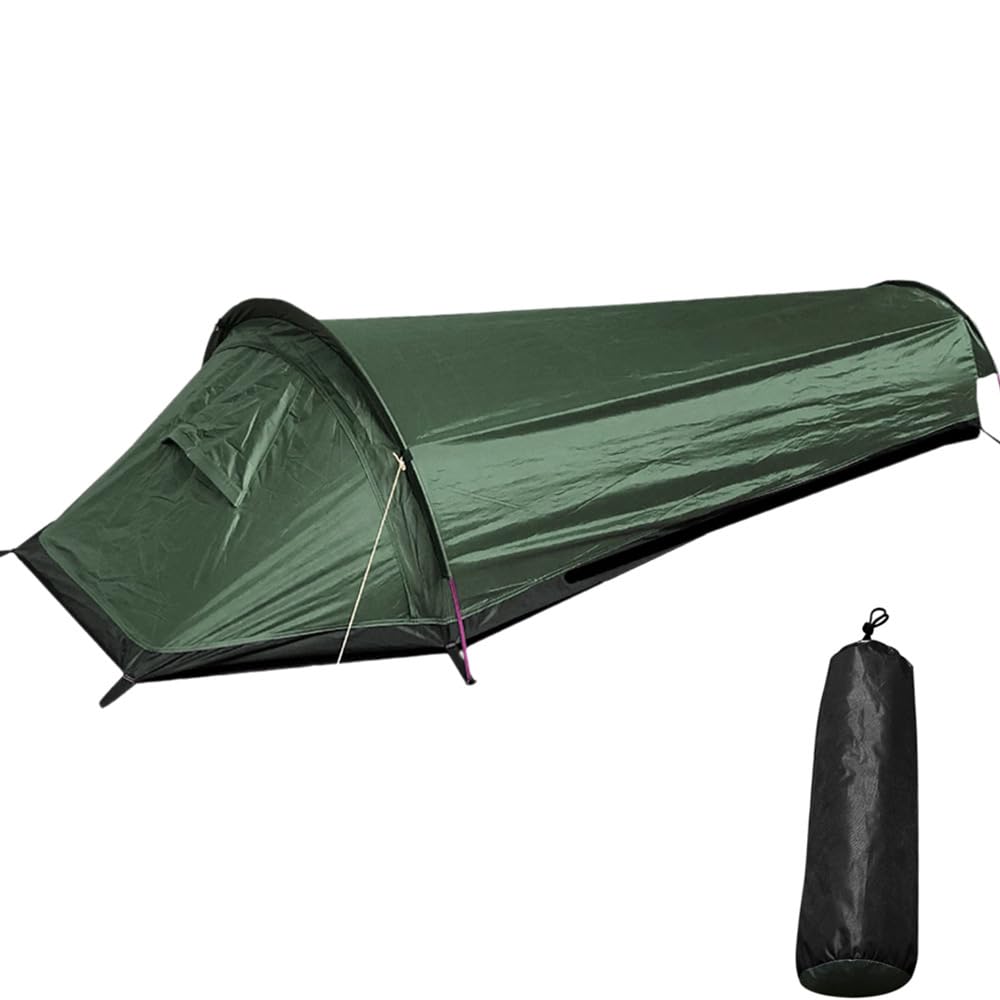 tente-1-place-816rhe.jpg Tente de Randonnée Portable Pour 1 Personne Bivouac Ultra Légère Avec Sac de Transport Étanche Pour Trekking, Alpinisme, Camping, Escalade : Amazon.fr: Sports et Loisirs – Image 1