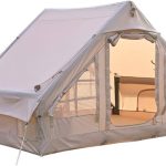 Miuxe Grande Maison De Camping Gonflable pour 2 À 6 Personnes, Tentes Gonflables, 2 Chambres Et 8 Fenêtres avec Maille, Grande Tente pour Pique Nique ...