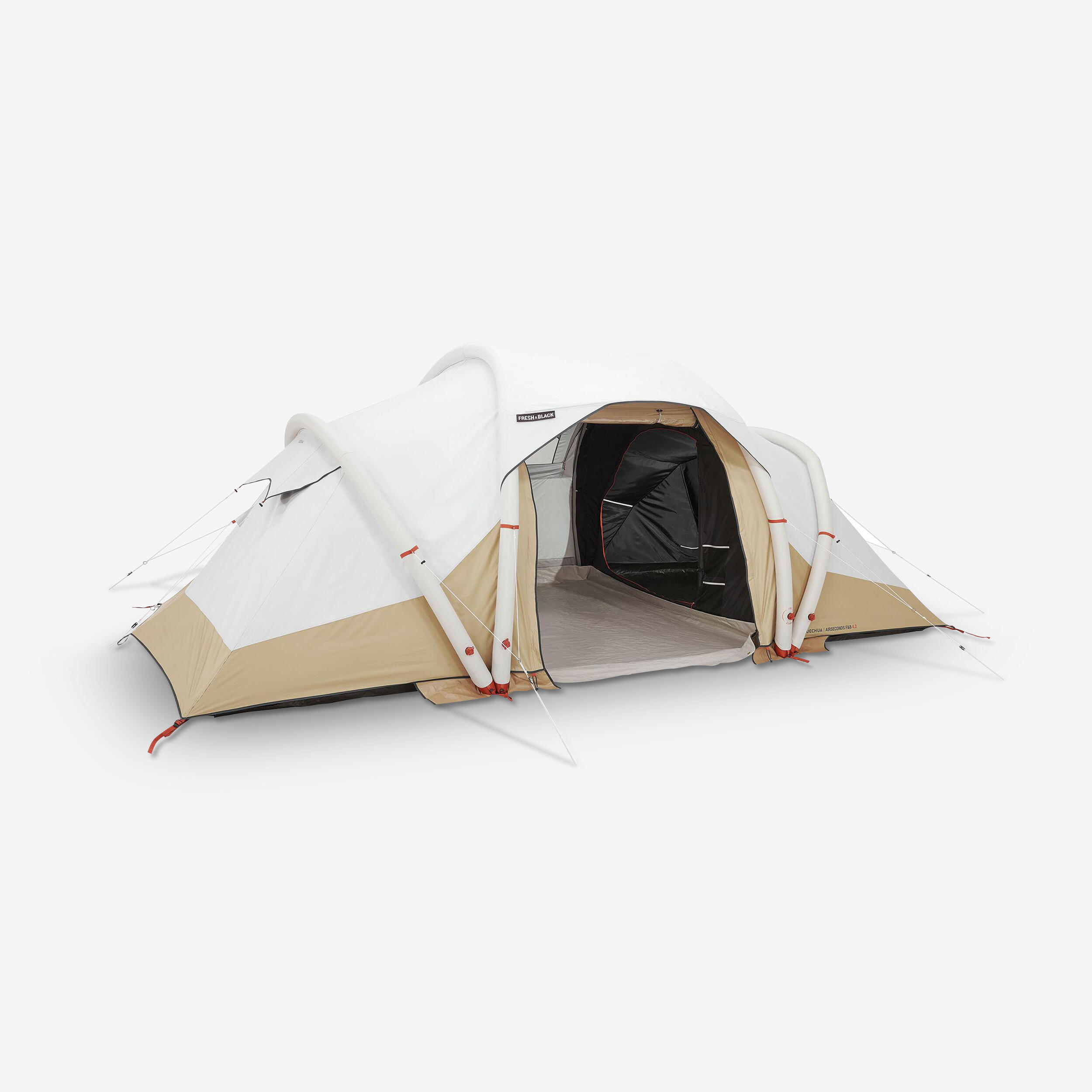 tente-2-chambres-456kbc.jpg Tente de camping gonflable 4 places 2 chambres, Fresh & Black, Air Seconds 4.2 – Image 1