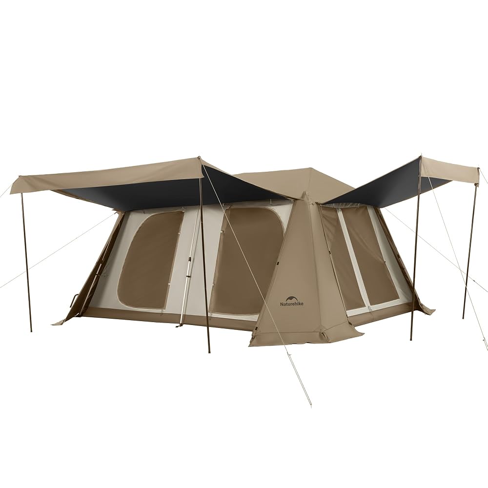 tente-6-personnes-920tfj.jpg Tente cabane instantanée Village™ 13 de 2e génération – Image 1