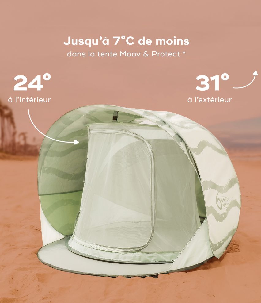 tente-bebe-plage-583dmo.jpg Tente de plage Anti UV Rafraichissante Moov & Protect | Babymoov – Image 1