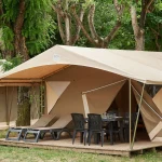 Camping Ardèche 4 étoiles tentes aménagées Rives d'Arc
