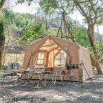 Tente Gonflable avec Poêle à Bois | Feu de Camp