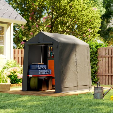 tente-de-stockage-446tcl.jpg Tente de stockage pour jardin et garage d'appoint gris foncé étanche V5 | stockinger.com – Image 1