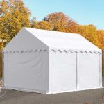 Tente de stockage 3x4 m, PVC blanc (6153) | Intent24