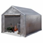 TOOLPORT Tente de stockage 3x4 m abri bâche PVC 350 N imperméable gris | Leroy Merlin