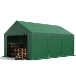TOOLPORT Tente de Stockage 4x6 m abri bâche PVC 700 N imperméable Vert foncé : Amazon.fr: Jardin