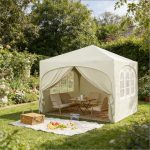 Tente de toit avec sac de transport, tente extérieure, protection solaire instantanée, tentes de réception (tente seule)
