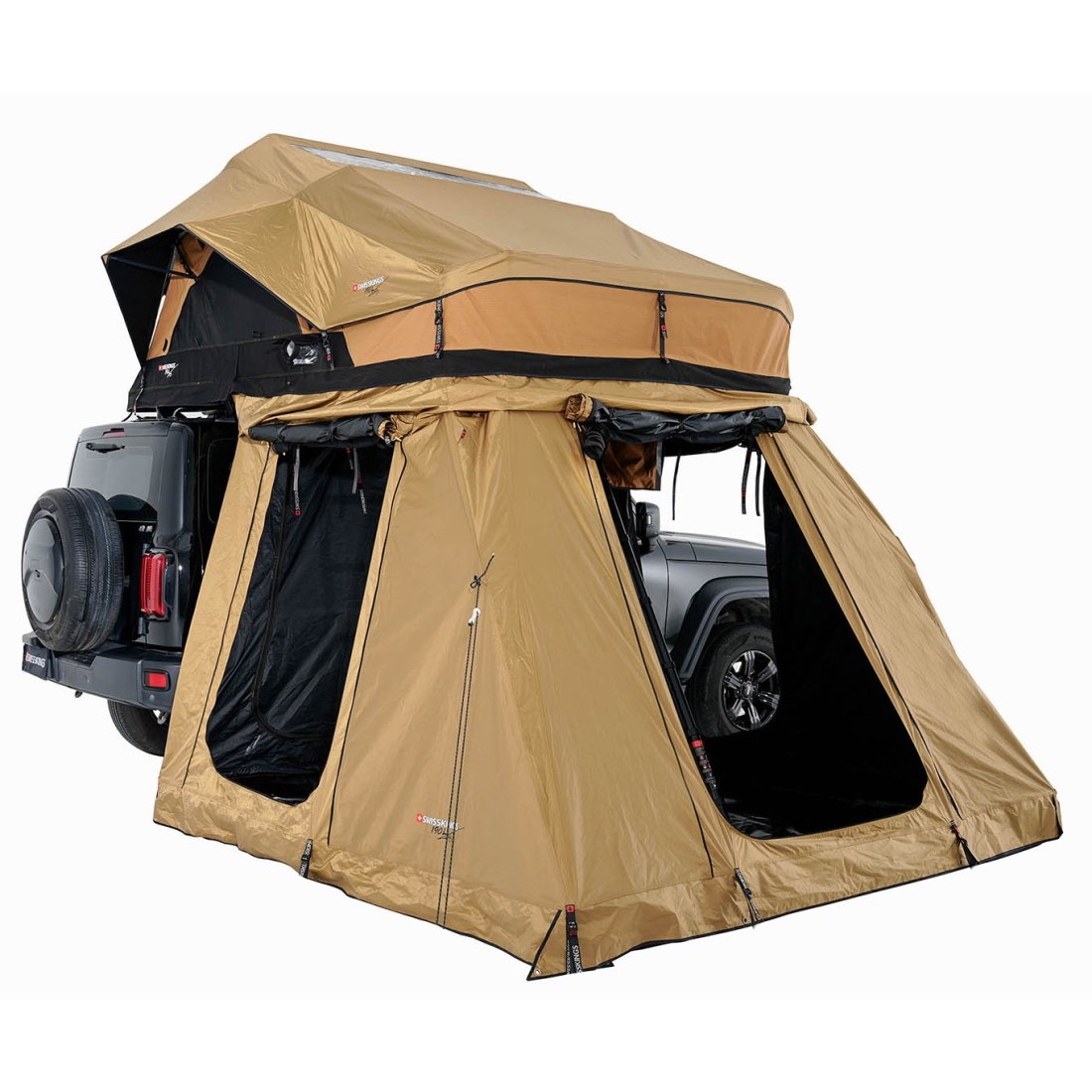 tente-de-toit-swisskings-226foe.jpg Annexe pour tente de toit Swisskings 190L | 7 m² – Image 1