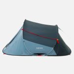 Tente de camping instantanée 3 places, 2 Seconds bleu