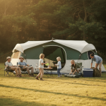 Tente camping familiale 8 personnes | TROIS CHAMBRES SÉPARÉES