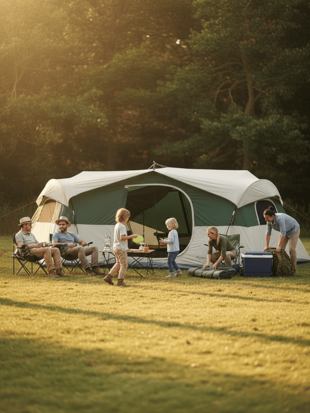 tente-familiale-616lcf.png Tente camping familiale 8 personnes | TROIS CHAMBRES SÉPARÉES – Image 1