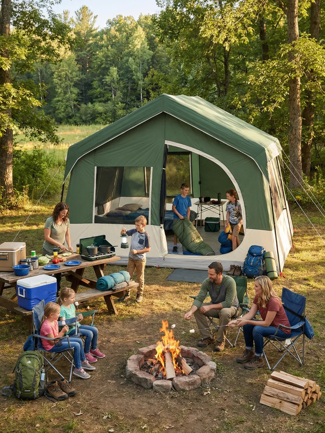 tente-familiale-643hwu.jpg Tente Familiale de Luxe Spacieuse | Confort Garanti – Image 1