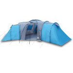 vidaXL Tente familiale à dôme 12 personnes bleu imperméable | vidaXL.fr