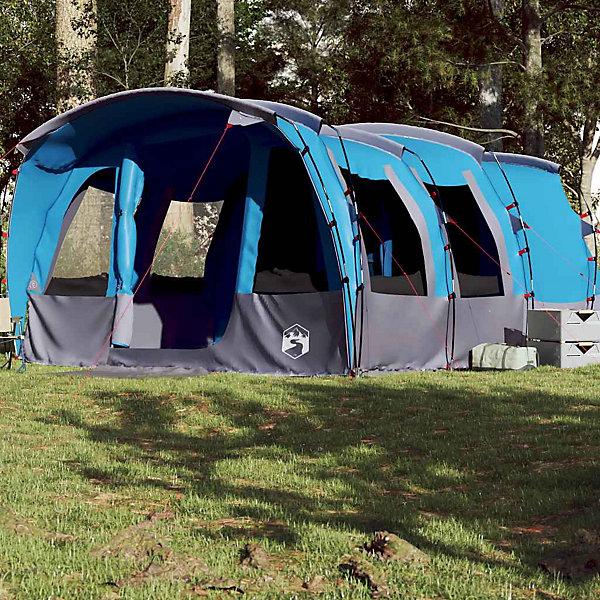 tente-familiale-699nlg.jpg Tente familiale tunnel 8 personnes bleu imperméable vidaXL – Image 1