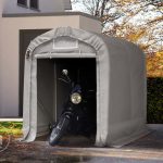 Tente garage moto 1,6 x 2,4 m, gris (67834) | Intent24