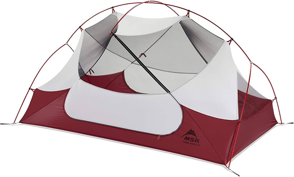 tente-msr-658yns.jpg MSR Hubba Hubba NX Tente Ultra légère pour Deux Personnes, Seulement 1,6 kg, Gris Clair : Amazon.fr: Sports et Loisirs – Image 1