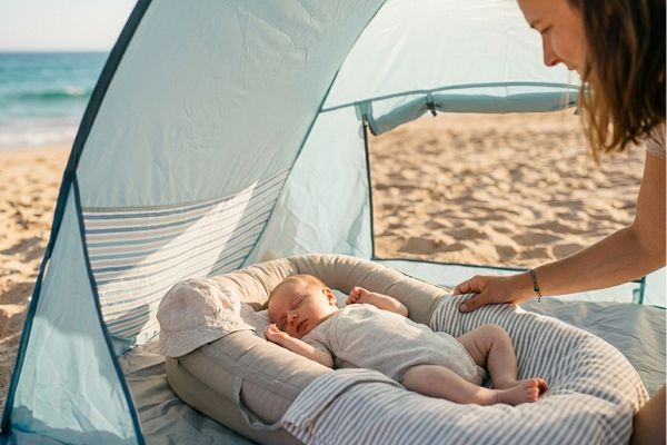 tente-plage-bebe-113ima.png Tente ou Parasol : protéger bébé du soleil | La Boutique de la Plage – Image 1
