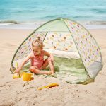 Tente de plage pop up enfant blanc motif animaux 120x96xH85cm | GIFI