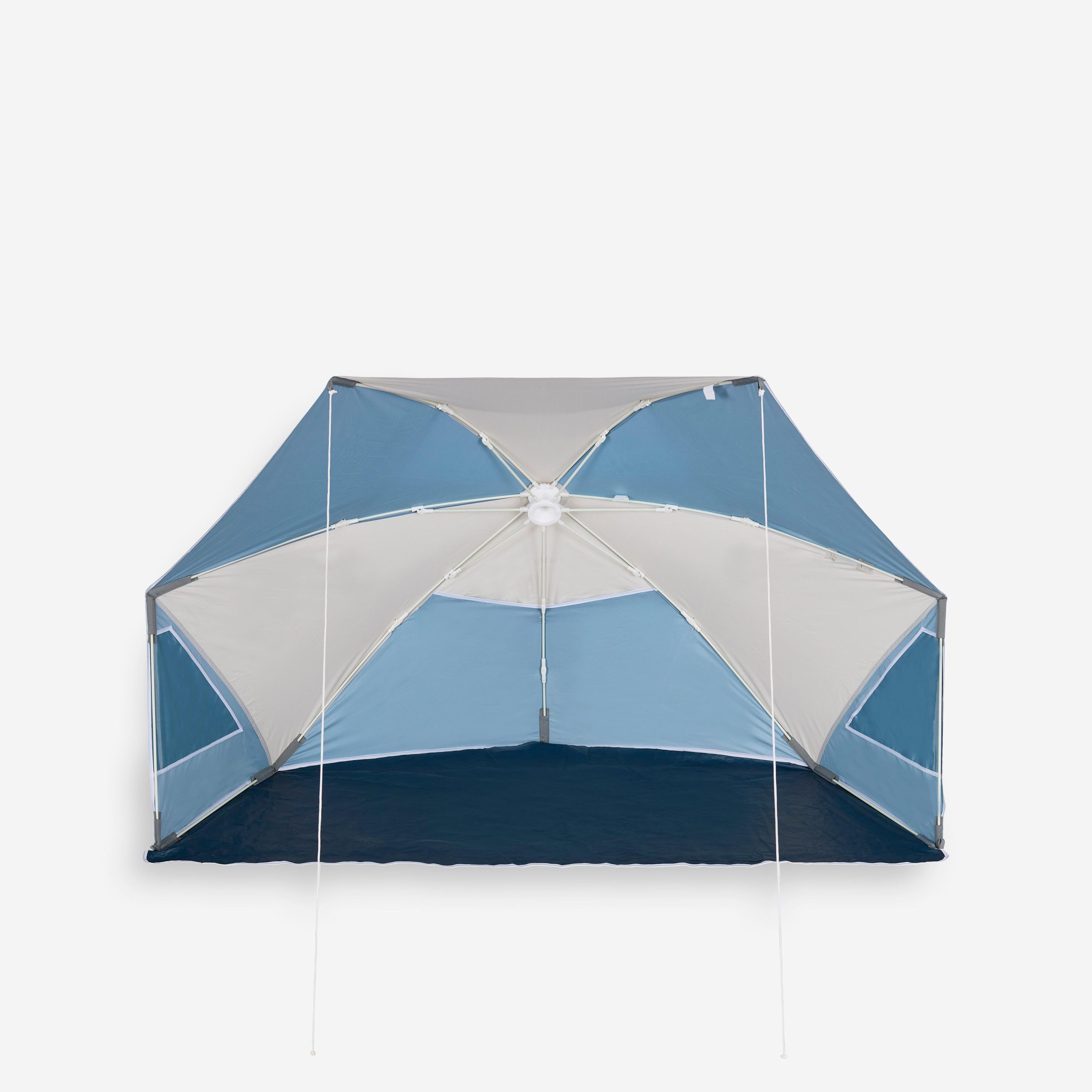 tente-plage-decathlon-724htx.jpg Tente de plage compacte 3 places UPF 50+ diamètre 180cm Iwiko gris beige | Decathlon – Image 1