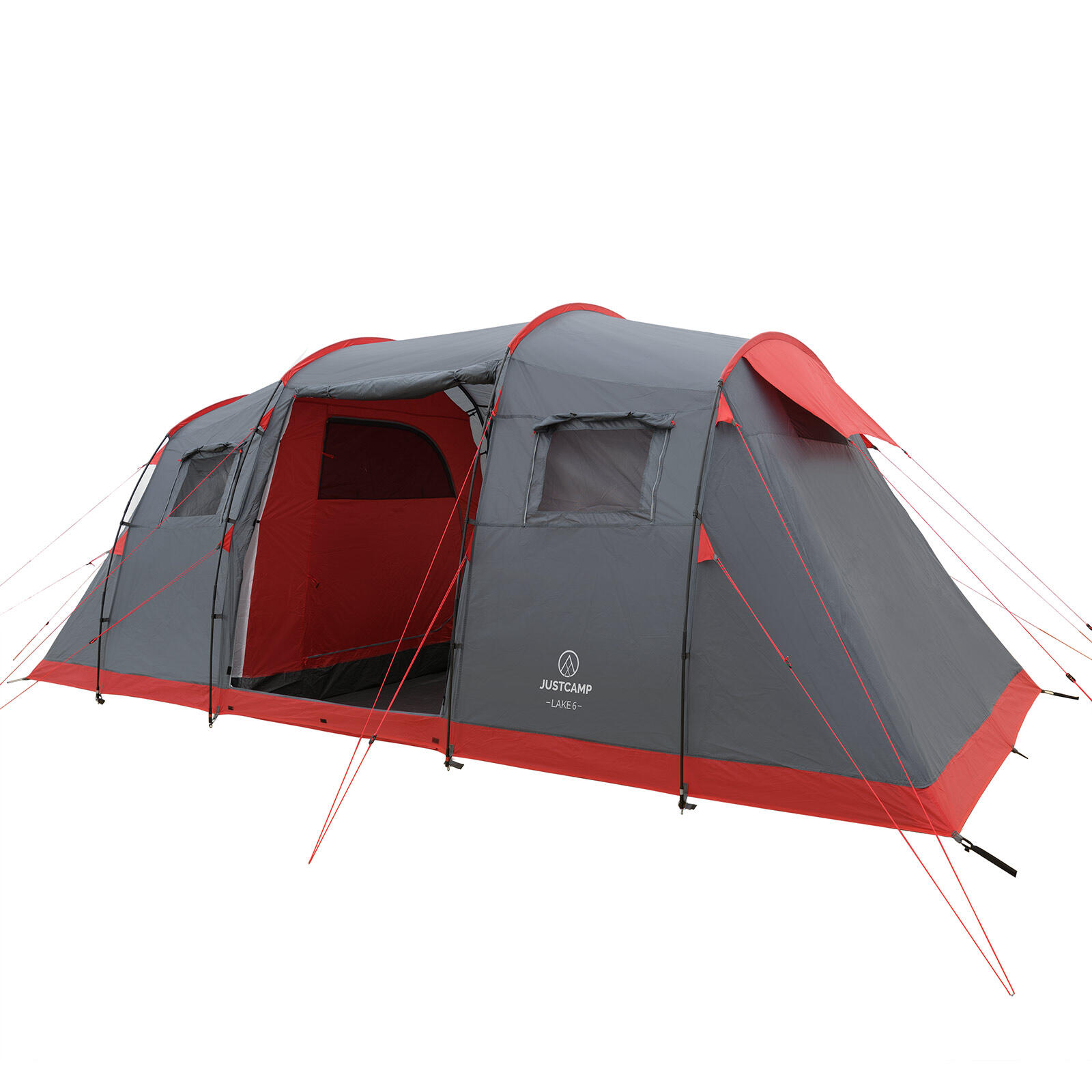 tente-pour-6-personnes-057ujw.jpg Tente familiale camping Lake 6 personnes 2 chambres, tente tunnel – Image 1