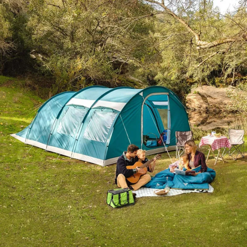 tente-pour-6-personnes-461wla.webp Tente de camping 6 places Family Dome 6 Pavillo™ 490 x 380 x 195 cm – Image 1