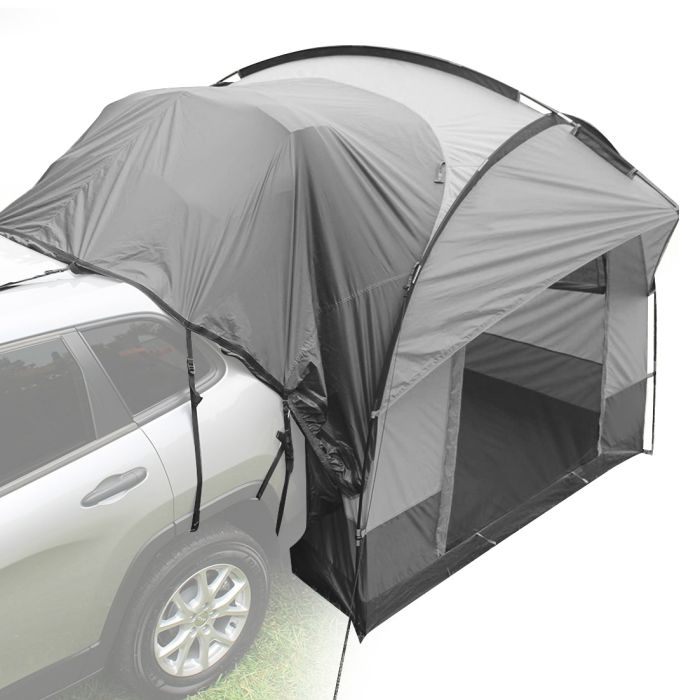 tente-voiture-034fdq.jpg Tente de voiture arrière 1 2 personnes Auvent Vanit Tente de voiture Tente dôme autoportante ME64 gris DPL1 ✓ Achetez maintenant ! – Image 1