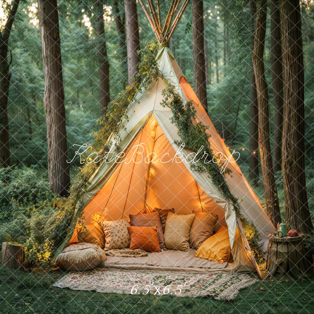 toile-de-tente-058uca.jpg Kate Forêt Tente Oreillers Camping Toile de fond conçue par Emetselch – Image 1