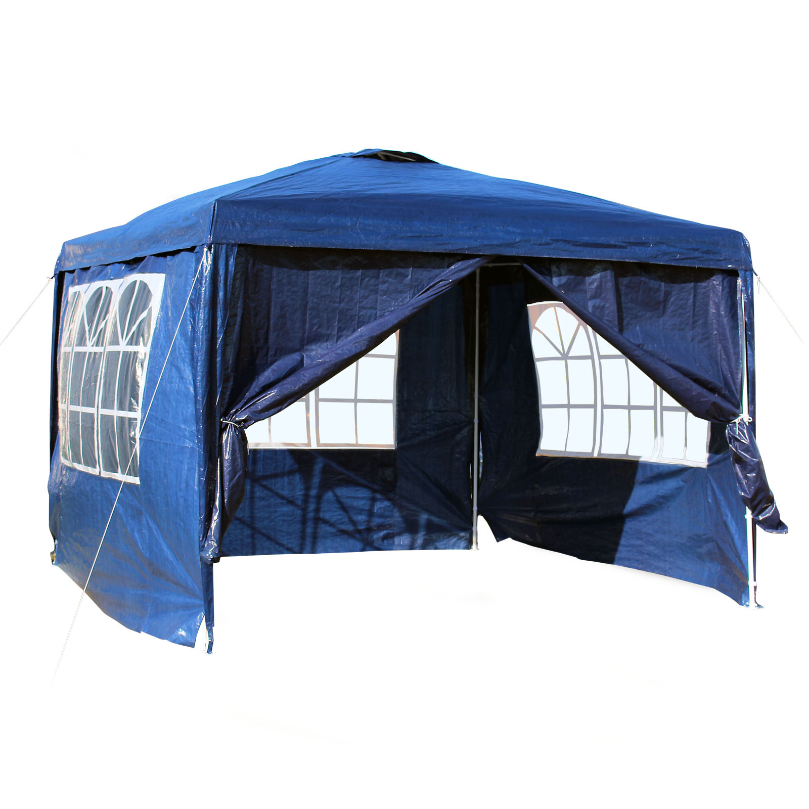 tonnelle-camping-905bwg.jpg Tonnelle de jardin 3x3m Bleue Panneaux latéraux amovibles Festivités Camping | eBay – Image 1