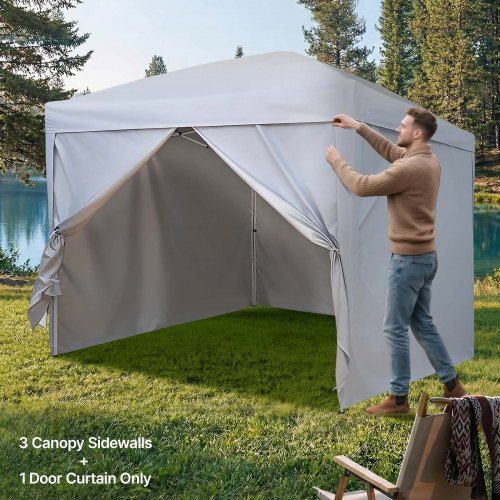 tonnelle-camping-943vwm.jpg VEVOR Paroi Latérale de Tonnelle 3x2 m Panneau Latéral de Tente Tonnelle Lot de 4 pour Événements d'Extérieur, Stands de Vendeur, Camping, avec Couche ... – Image 1