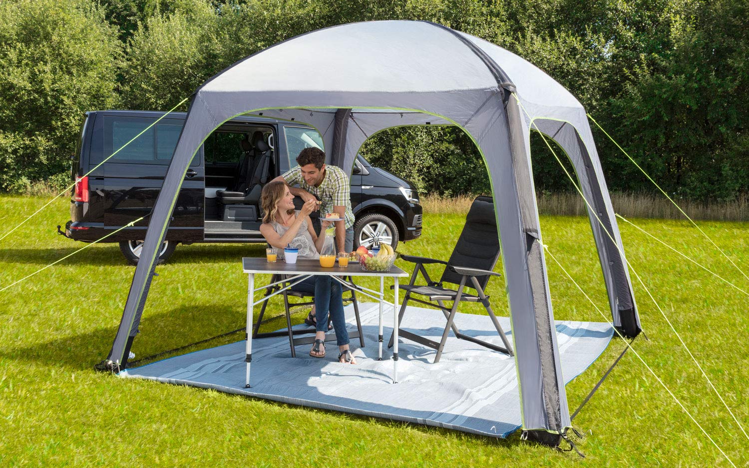 tonnelle-camping-990mdz.jpg Berger Gazebo L Deluxe Tonnelle Gonflable UV pour Camping et Jardin | Tonnelle gonflable avec protection UV, idéale comme abri extérieur pour camping, ... – Image 1
